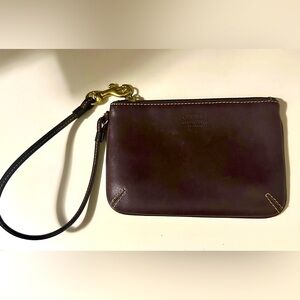 Coach leather wristlet